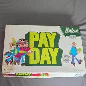 Hasbro Pay Day Game Box - Bright Yellow & Green Logo